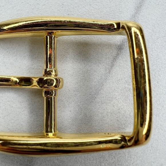 Vintage Gold Tone Simple Basic Belt Buckle for up to 1 Inch Belt - Picture 4 of 8
